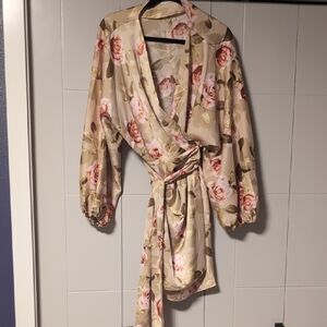 Wayf Floral Wrap Dress